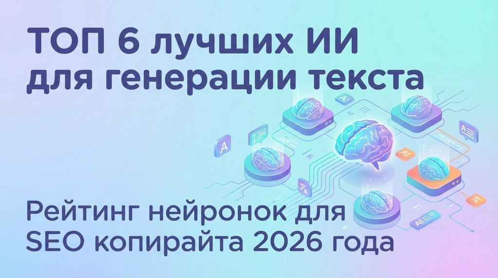 ТОП 6 лучших ИИ для генерации текста – Рейтинг нейронок для SEO копирайта 2026 года