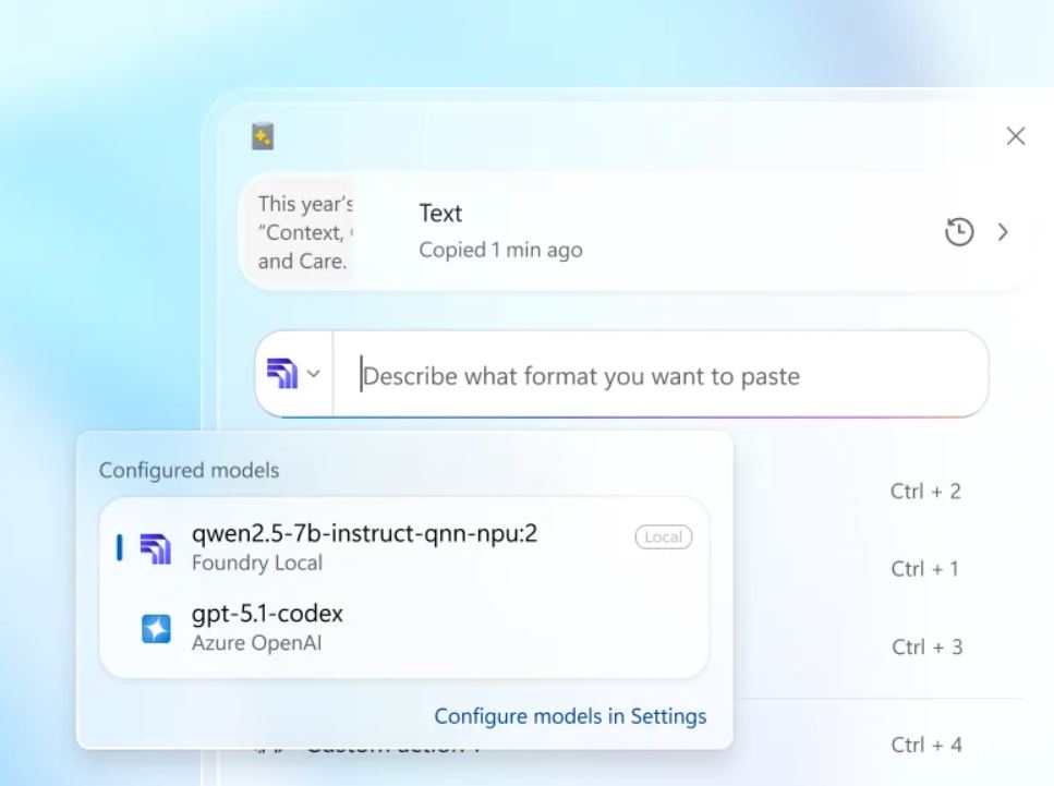 Microsoft представила функцию копипасты на базе локального ИИ