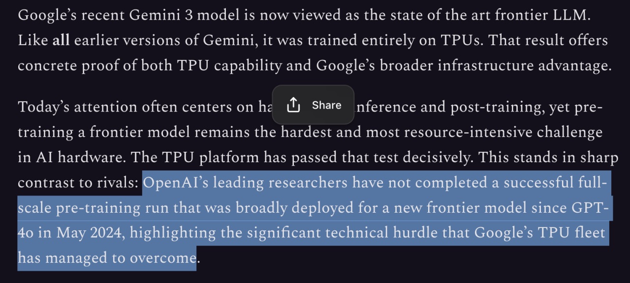 После GPT-4o OpenAI не выпустила ни одной по-настоящему новой модели ИИ — SemiAnalysis