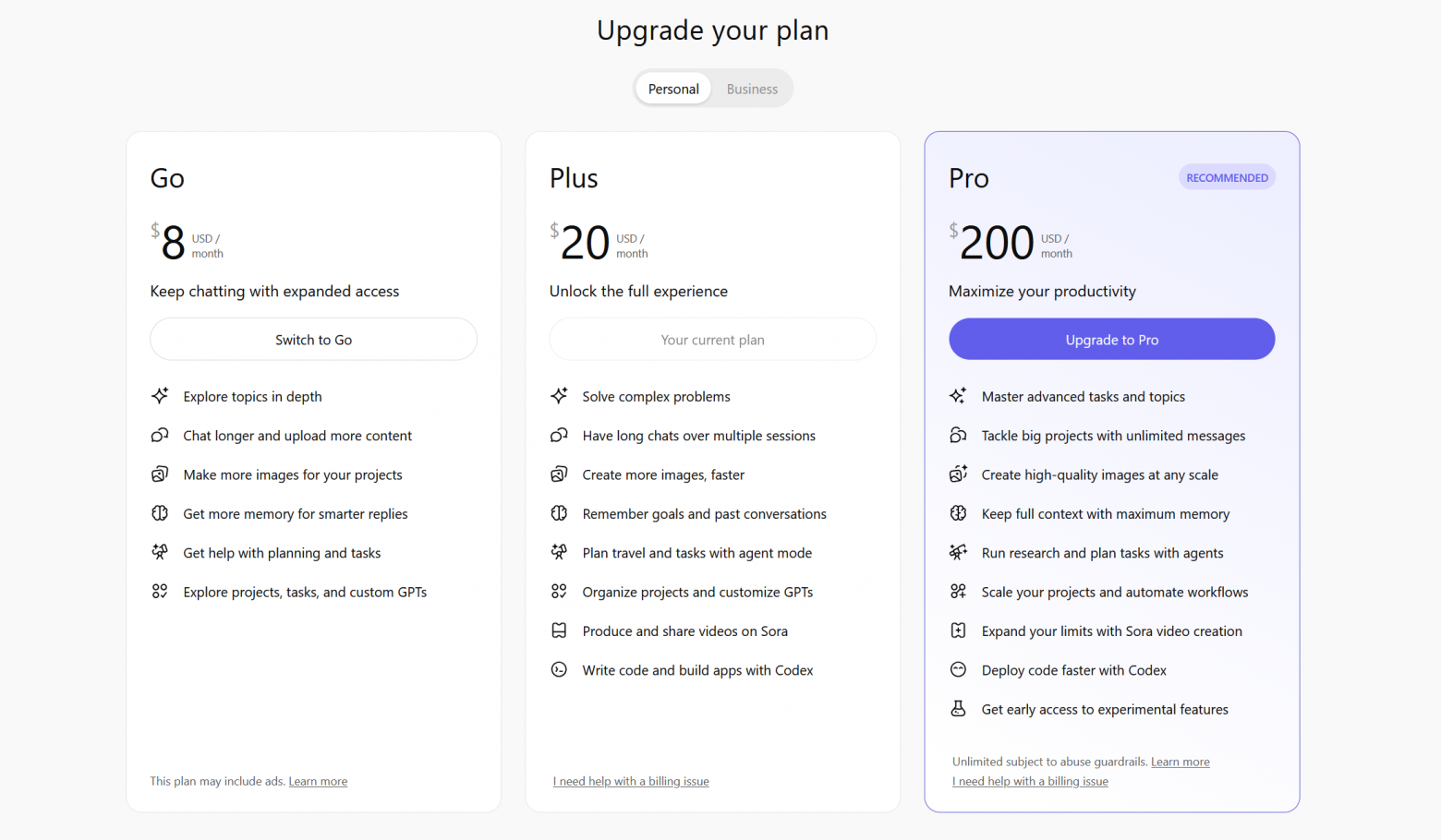OpenAI запускает подписку ChatGPT Go за $8
