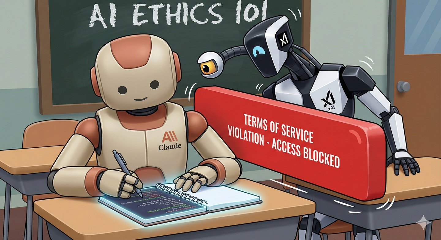 Разработчики Grok писали код на Claude. Anthropic их забанил