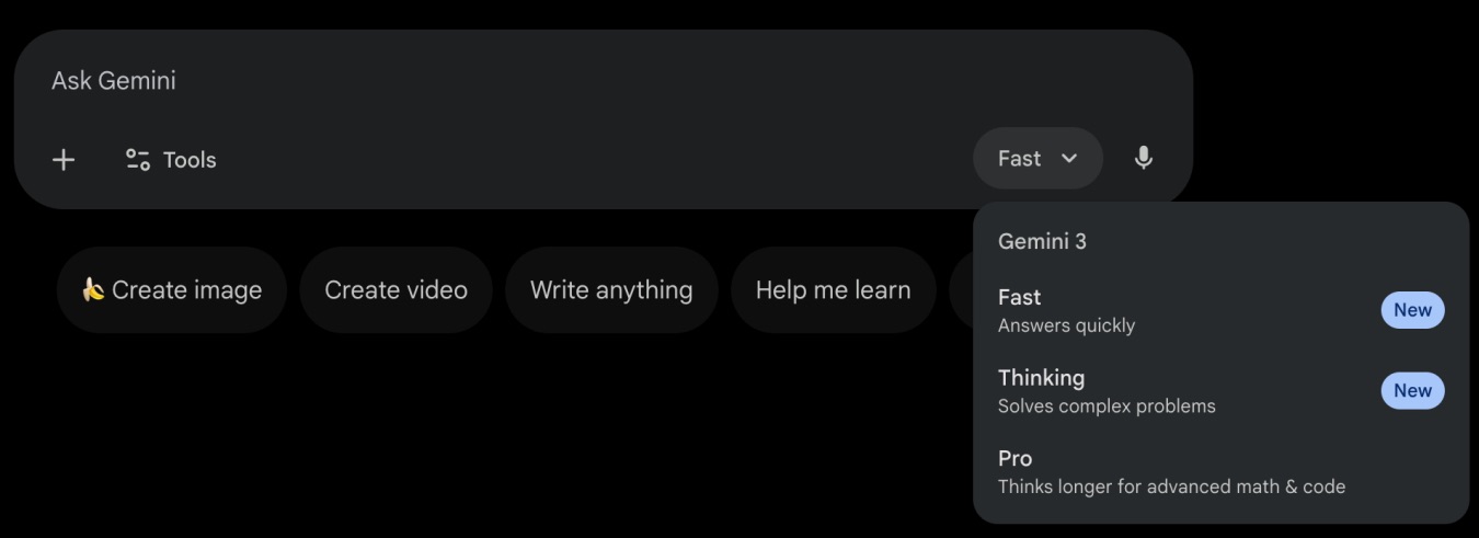 Gemini 3 Flash стала доступна подписчикам приложения Gemini