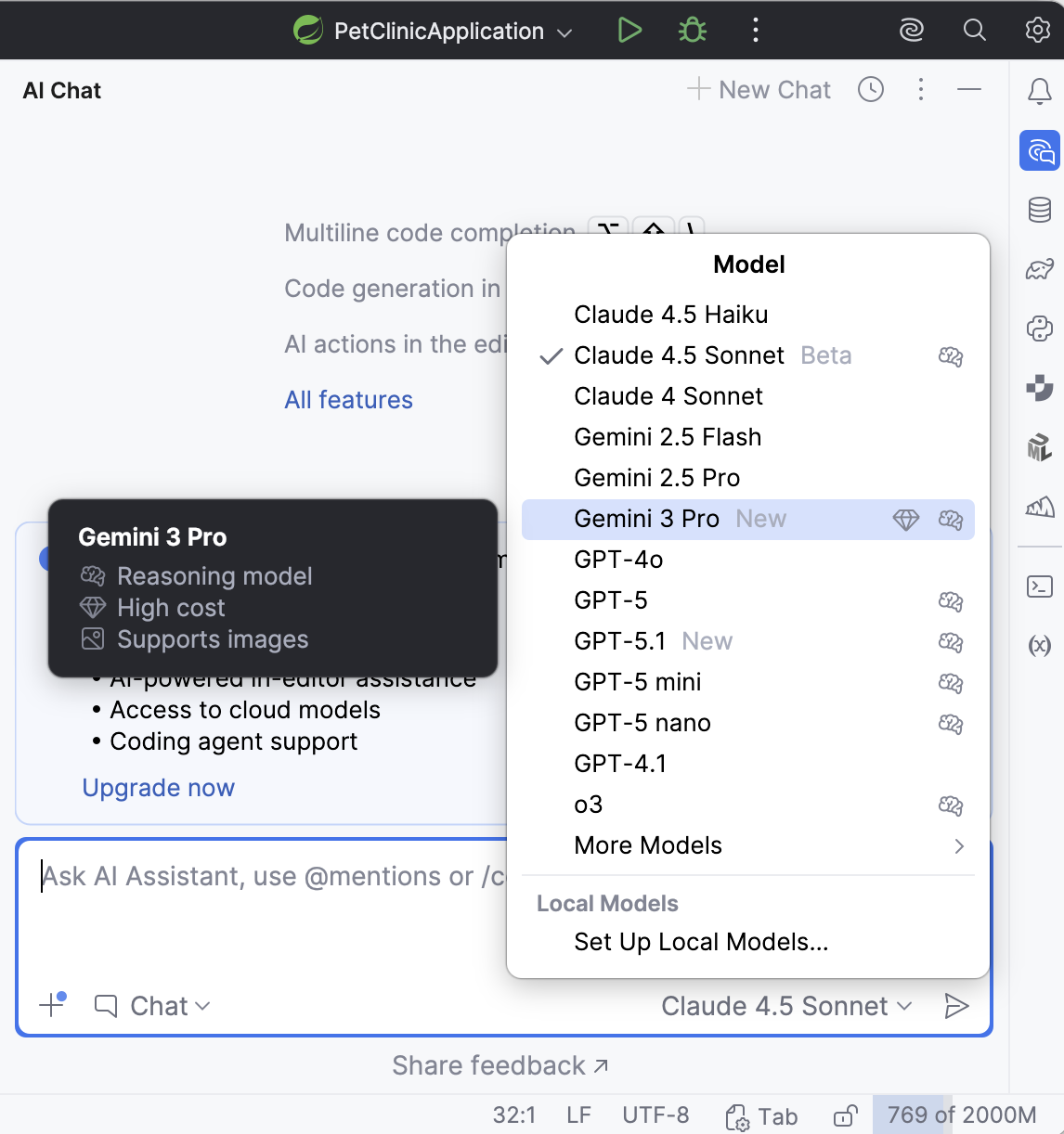 Gemini 3 Pro стала доступна в JetBrains IDE