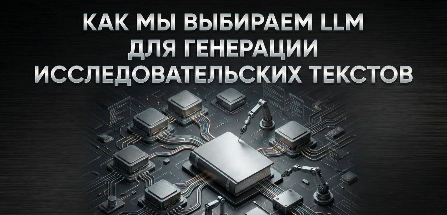 Как мы выбираем LLM для генерации исследовательских текстов и почему ChatGPT не всегда лучший вариант для учебных работ