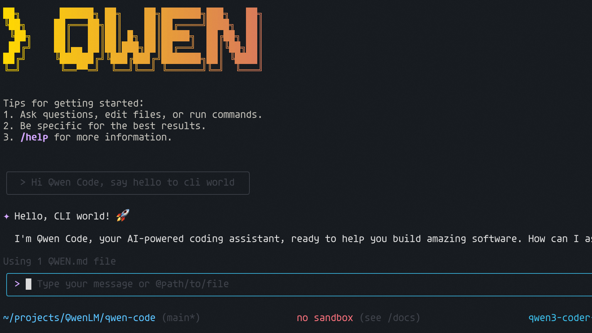 Qwen выпустил обновление Qwen Code v0.3.0, консольного ИИ-клиента для работы с кодом