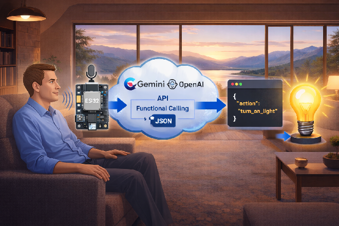 AI based IoT на esp32 для элементов Headless неумного дома