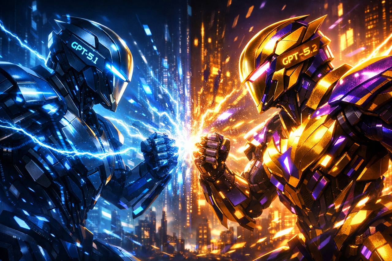 GPT-5.1 vs GPT-5.2: какое поколение ИИ круче? Сравнение архитектуры, цен и возможностей