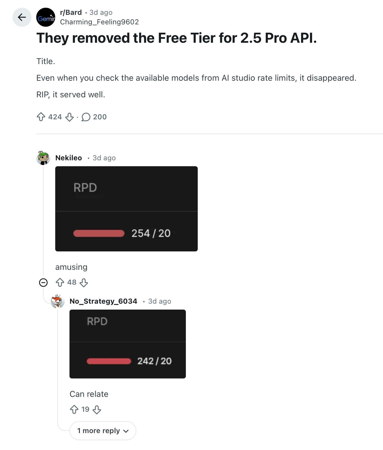 Google тихо отключил Gemini 2.5 Pro в бесплатном тарифе