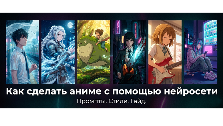 Как сделать фото в стиле аниме через нейросети: Гайд, стили и промпты для ИИ