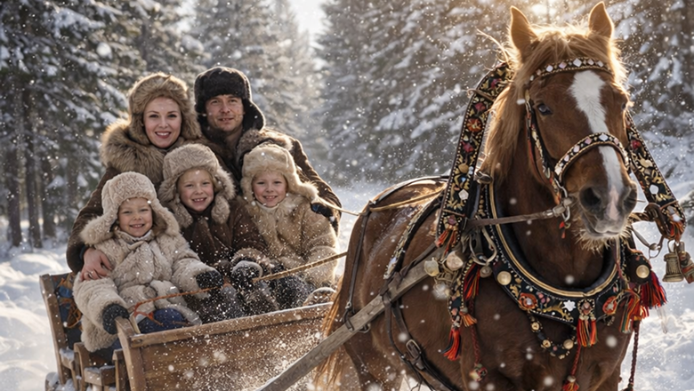 Зимняя фотосессия в русском стиле с ИИ: лучшие промты для нейросети