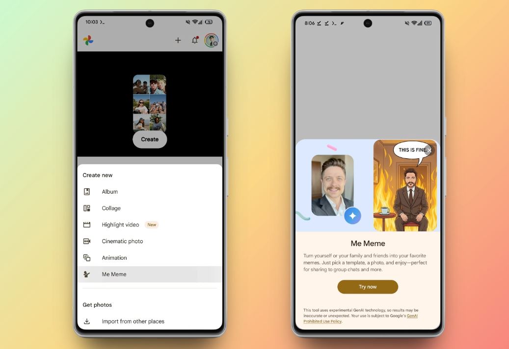 Google анонсировала функцию создания мемов в Photos