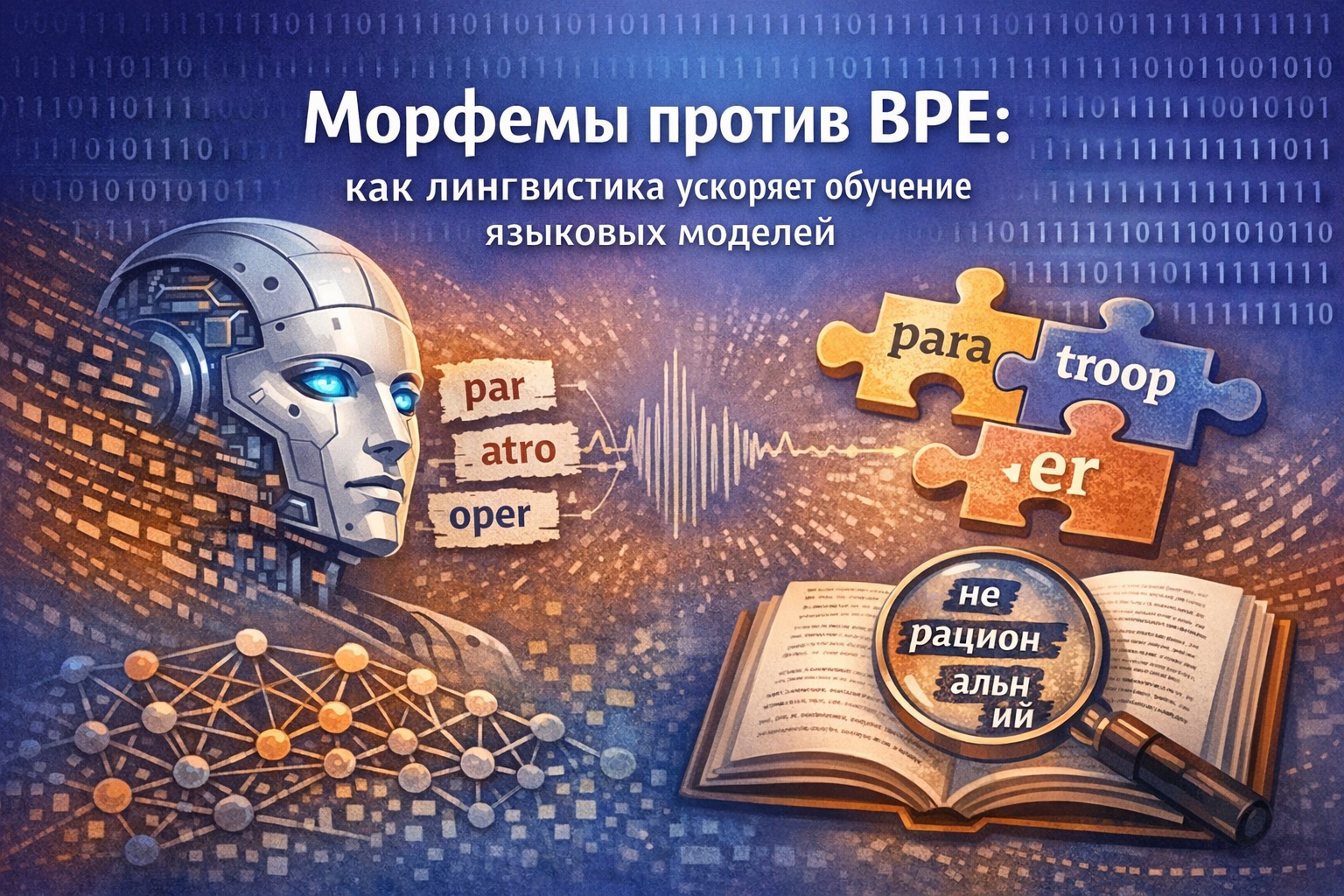 Морфемы против BPE: как лингвистика ускоряет обучение языковых моделей