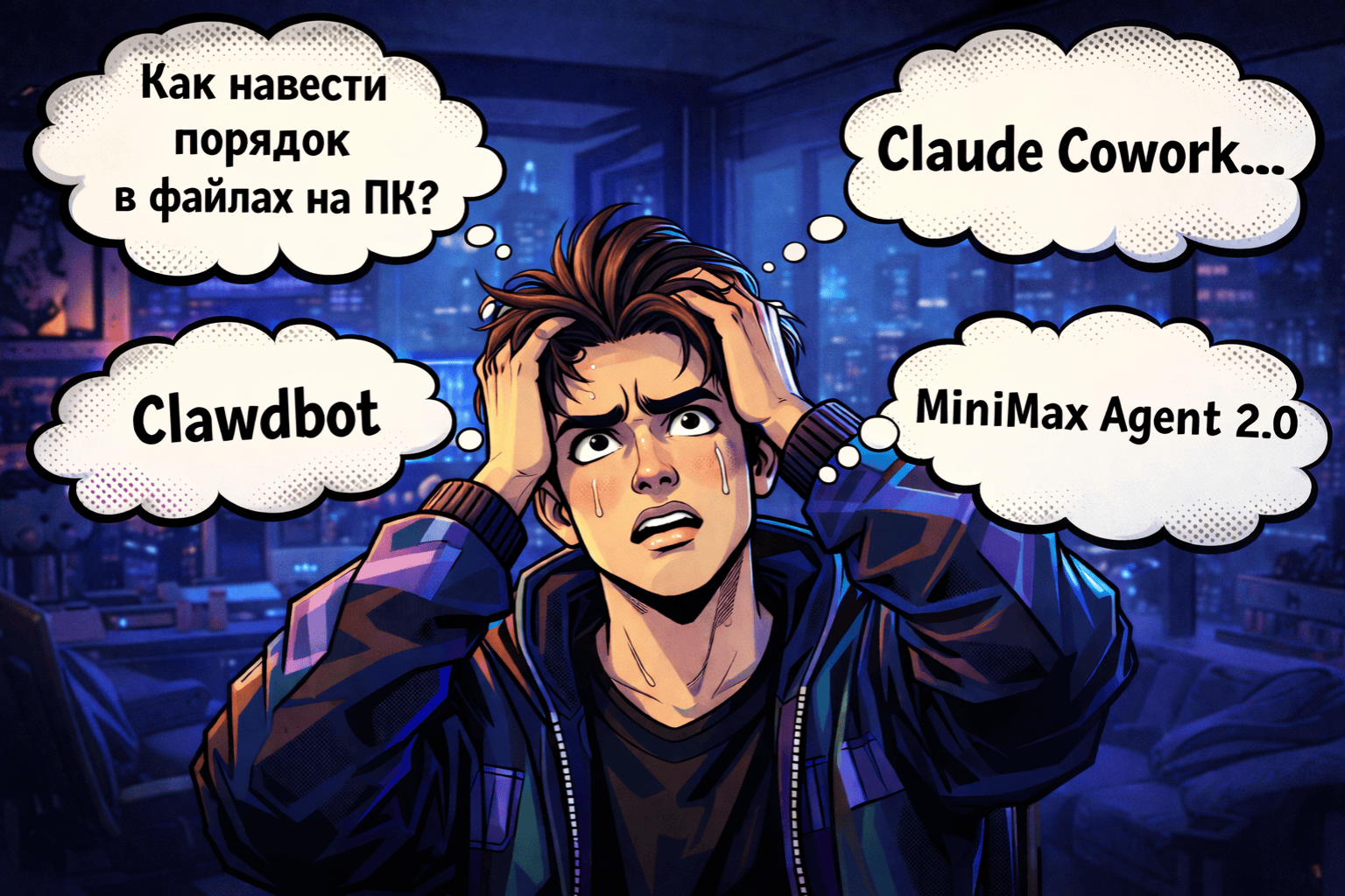 MiniMax Agent 2.0: уборка файлов без терминала и альтернатива Claude Cowork и Moltbot (Clawdbot) — мой опыт