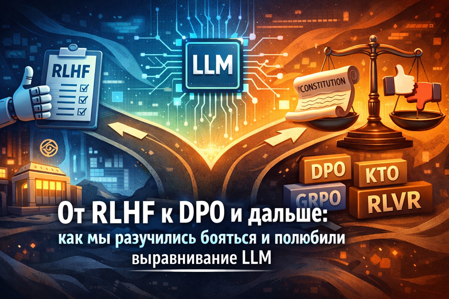 От RLHF к DPO и дальше: как мы разучились бояться и полюбили выравнивание LLM