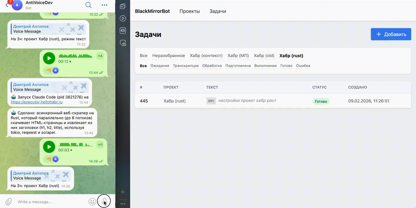 Как я делаю своего голосового AI-ассистента: роботы пишут код и работают, когда я отдыхаю